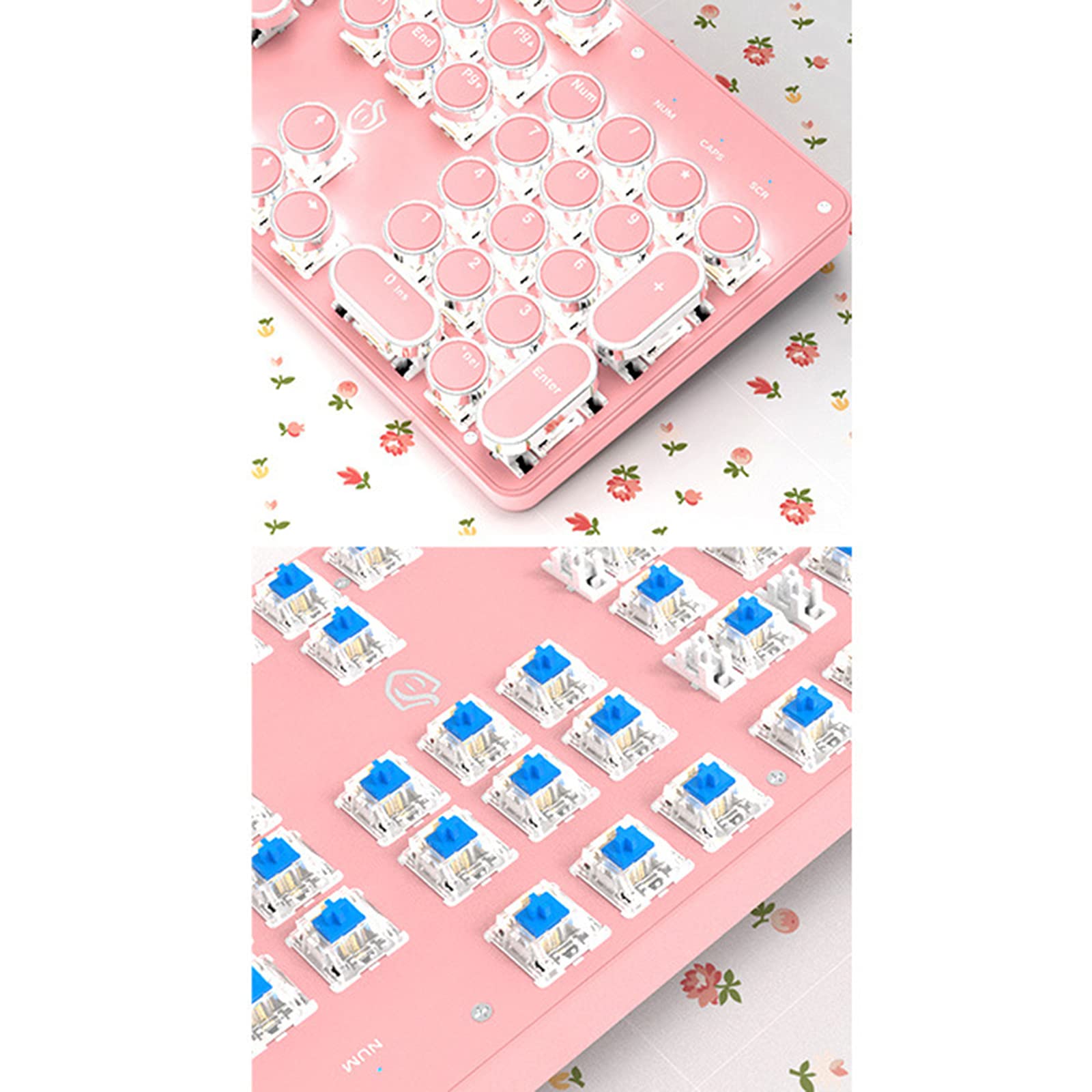 Amazon.co.jp: LJFLI ゲーミングキーボードパンクキーボードガーリー